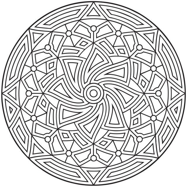 radial designs coloring pages - photo #31