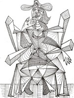 Art Therapy coloring page Picasso