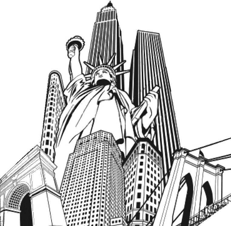 images of new york coloring pages - photo #24