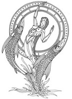 Art Therapy coloring page Pisces