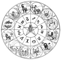 Disegno da colorar antistress Astrologia