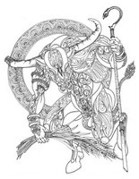 Art Therapy coloring page Taurus