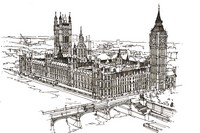 Art Therapy coloring page Westminster and Big Ben