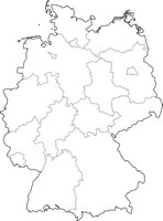 Kolorowanka Mapa Niemiec
