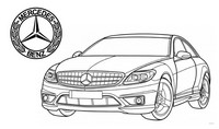 Art Therapy coloring page Mercedes Benz