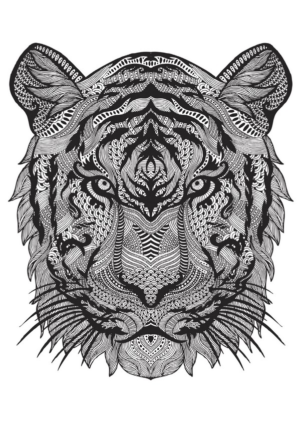 Gallery For gt; Adult Coloring Pages Animals