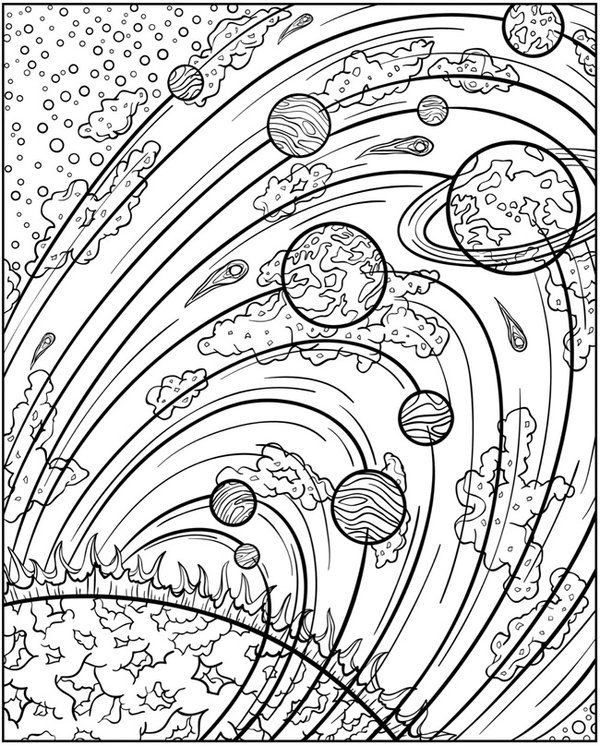 coloring pages of space planets - photo #31