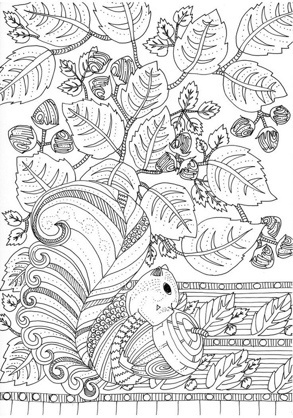 difficult fall coloring pages - photo #18