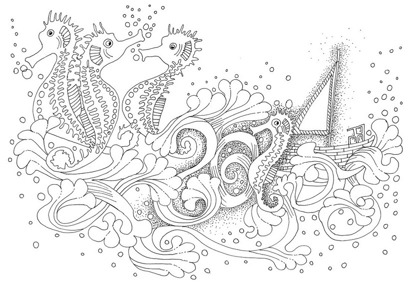 ocean theme coloring pages - photo #21