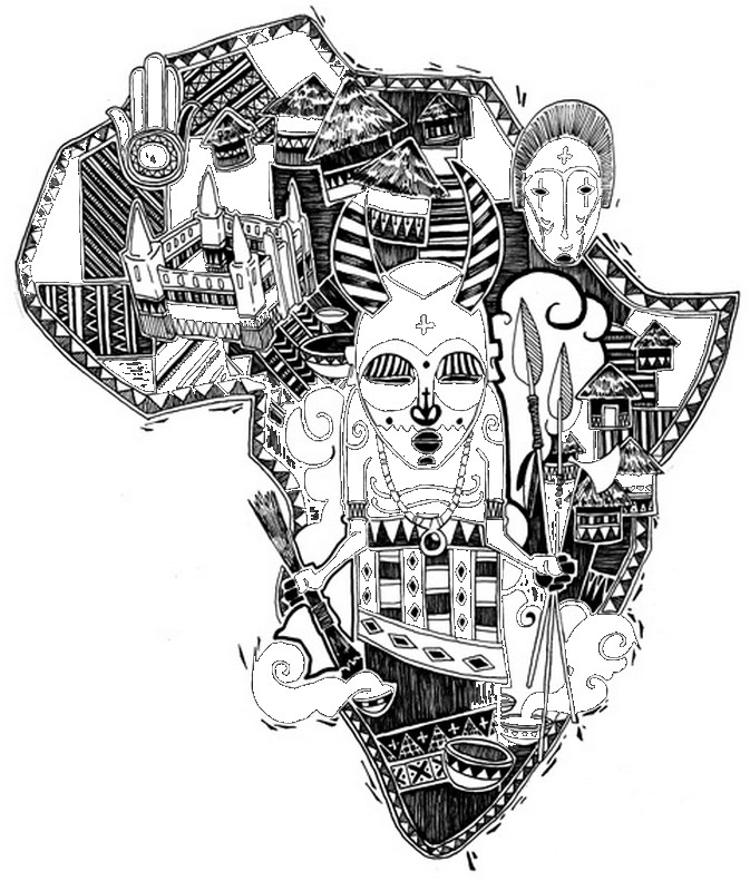 african tribal coloring pages - photo #23