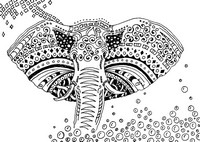 Art Therapy coloring page Elephant