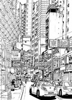 Art Therapy coloring page Chinese Street