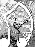 Art Therapy coloring page Where words fail, music speaks