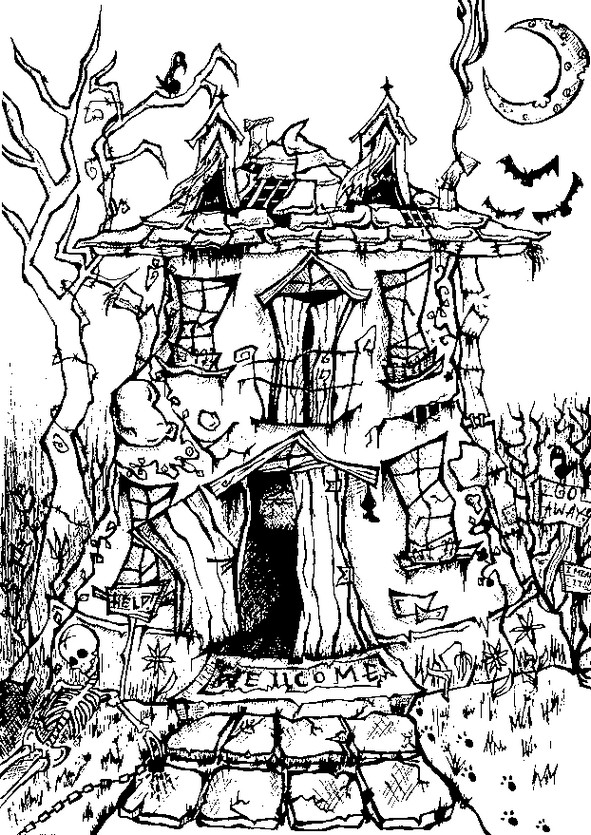 halloween coloring pages adults - photo #22