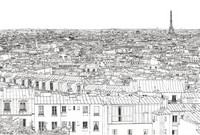 Art Therapy coloring page Roofs of Paris