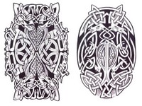 Art Therapy coloring page Celtic tattoo