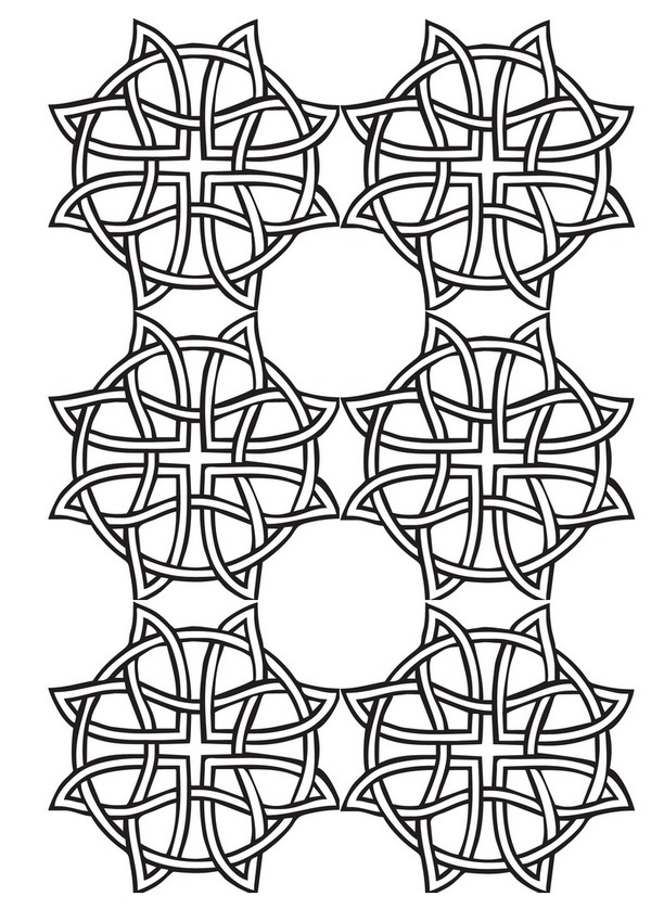Dibujo Para Colorear Relajante Patrones Geometricos 1