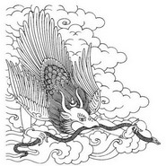 Målarbild Garuda