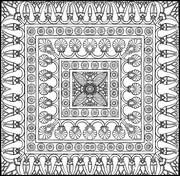 Coloriage anti-stress Tapis