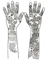 Ausmalen als Anti-Stress Traditionell Henna Tattoo