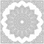 Coloriage anti-stress Mandala Arabie