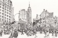 Coloriage anti-stress Manhattan