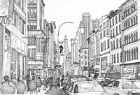 Coloriage anti-stress Broadway