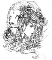 Coloriage anti-stress Lion