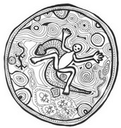 Art Therapy coloring page Aboriginal art