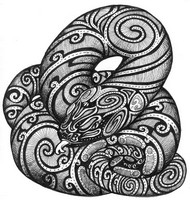 Coloriage anti-stress Serpent