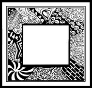 Coloriage anti-stress Carte anniversaire