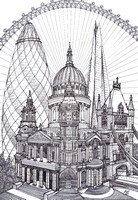 Dibujo para colorear relajante Londres