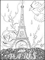 Coloriage anti-stress Je suis Paris - Laety' Esperanza