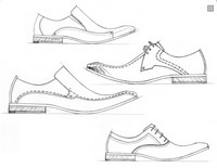 Coloriage anti-stress Chaussures de ville homme