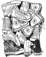 Coloriage anti-stress Converse All Star