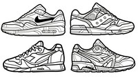 Coloriage anti-stress Nike