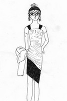 Desenho para colorir anti stress Yves Saint-Laurent