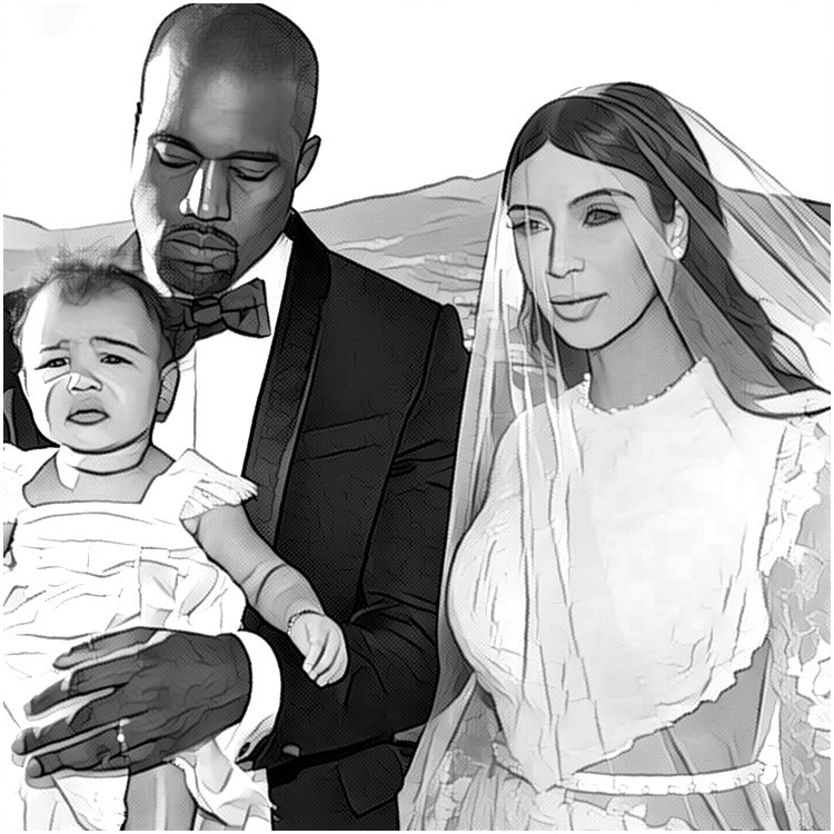 Äktenskapet mellan Kim Kardashian och Kanye West