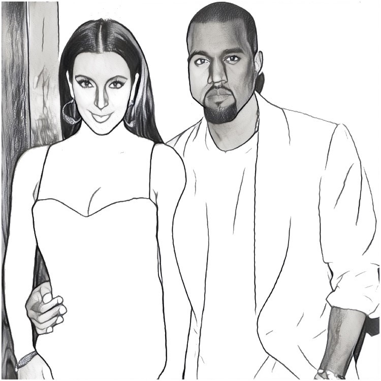 Kim Kardashian och Kanye West