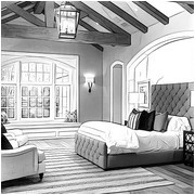 Art Therapy coloring page Bedroom of Kim Kardashian