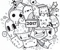 Desenho para colorir anti stress 2017