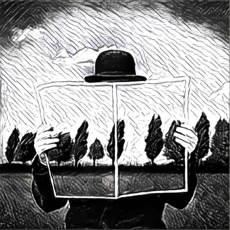 Ausmalen als AntiStress Magritte 4
