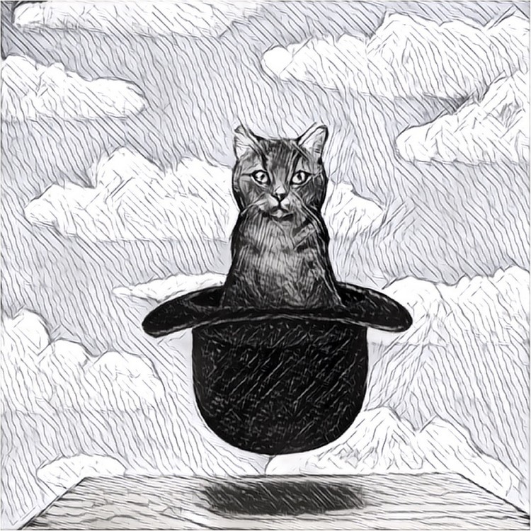 Dibujo para colorear relajante Magritte