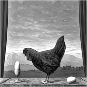 Dibujo para colorear relajante Magritte