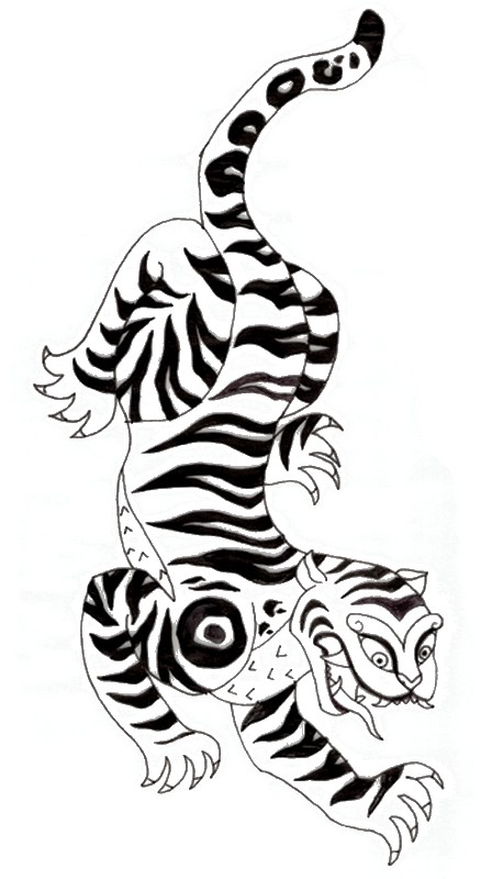 Art Therapy coloring page South korea : Korean tiger 6