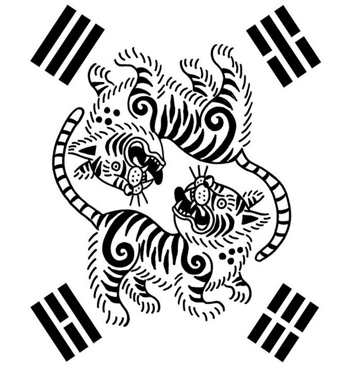 Art Therapy coloring page South korea  Korean tigers 7