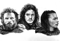 Dibujo para colorear relajante Game of Thrones