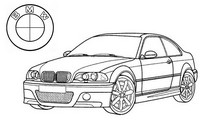 Coloriage anti-stress BMW