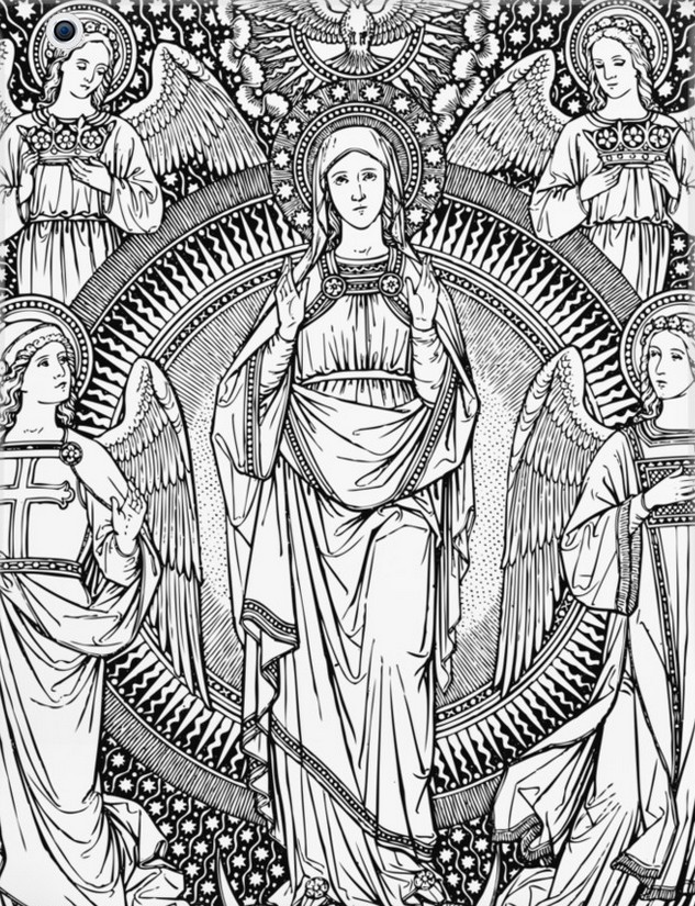 Maria und die Engel