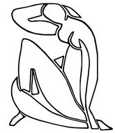 Art Therapy coloring page Blue Nudes
